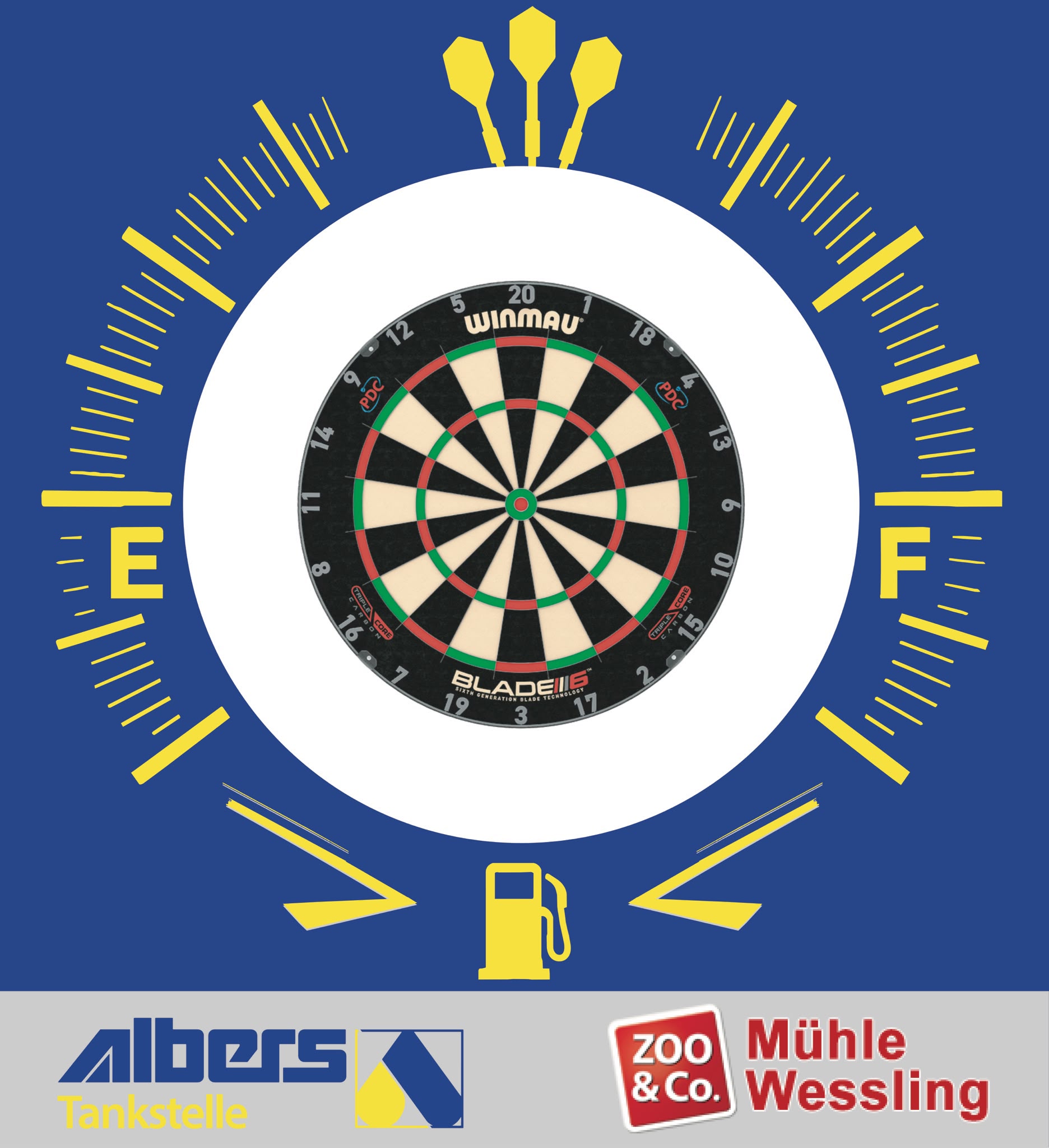 Kamera 2 – Dartscheibe